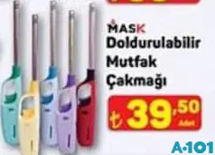 MASK DOLDURULABİLİR MUTFAK ÇAKMAĞI
